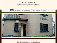 Tablet Screenshot of notariabenavides.com